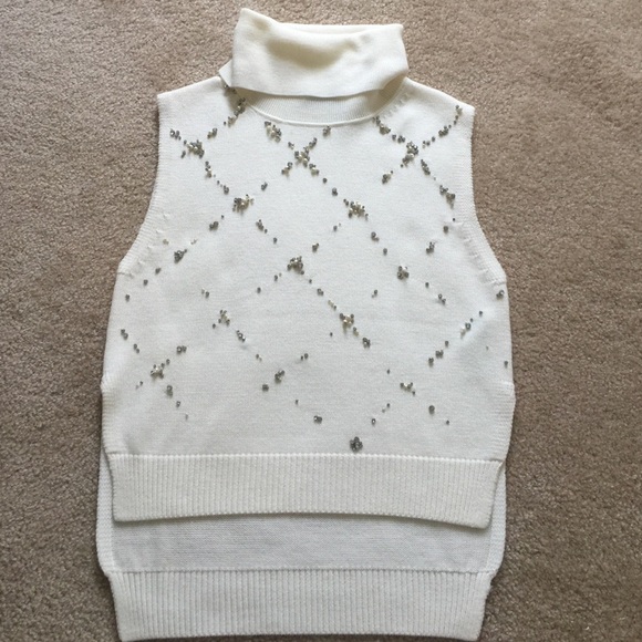 3.1 Phillip Lim embellished turtleneck sweater tank xs - Picture 4 of 7